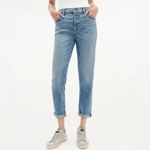 Mid-Rise Crop Jean - Distressed Medium Wash / 28 / RF2C050